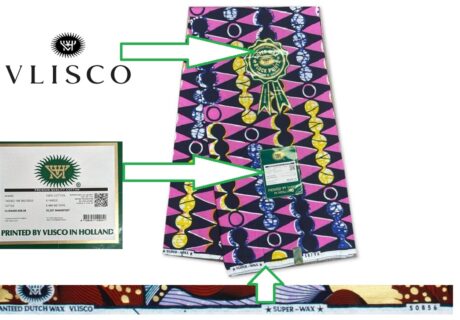 How to identify a genuine Vlisco fabric.