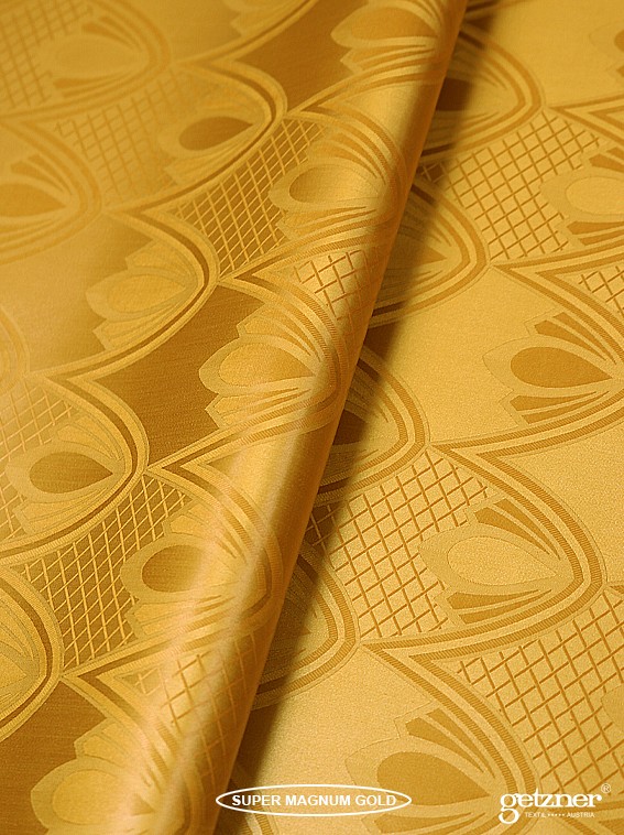 Gold Lace 100% Super Magnum Gold Getzner Riche Bazin Dress Material