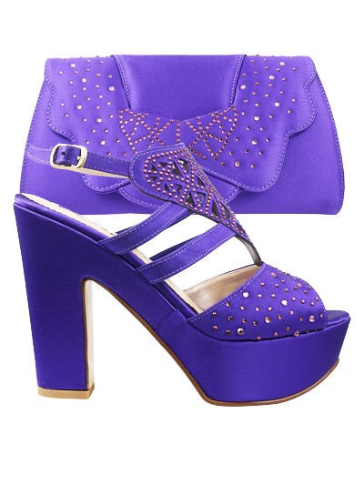 EDS1080 - Purple Enzo di Roma Shoe & Bag