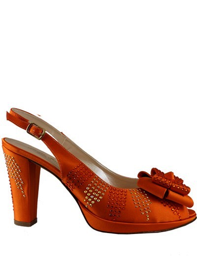 LCF657 - Orange Lucia Fabiani Shoes Only