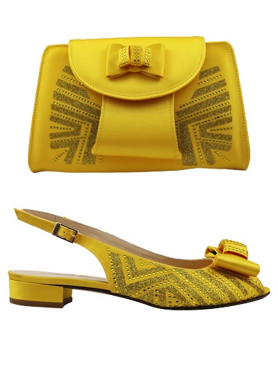 EDS1251 - Yellow Enzo di Roma Shoe & Bag