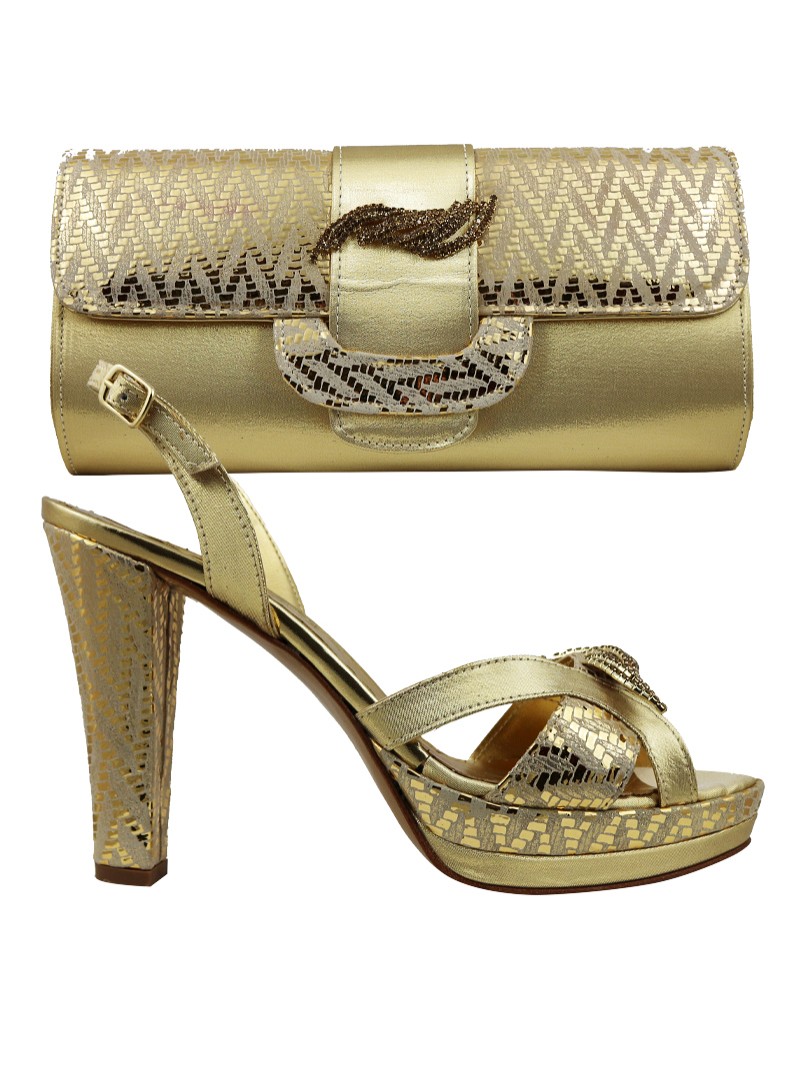 AYS1021- Gold Leather Anthony Shoes