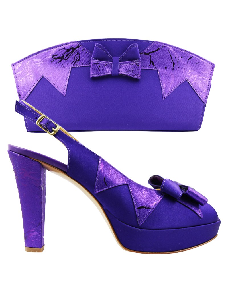 AYS1037- Purple Leather  Anthony Shoes 