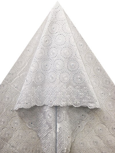 SLV569 - Big Perforated Voile Lace