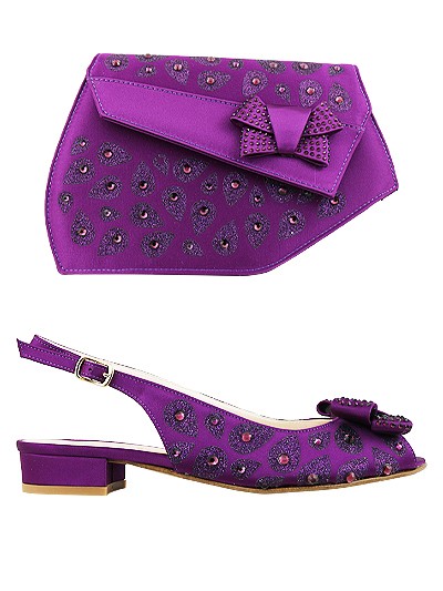 EDS1324- Purple Enzo di Roma Shoe & Bag