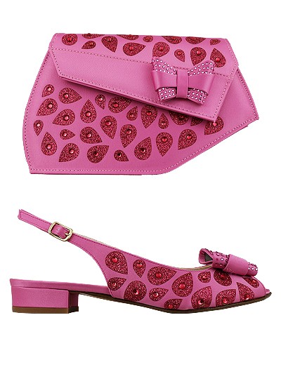 EDS1327- Pink Enzo di Roma Shoe & Bag