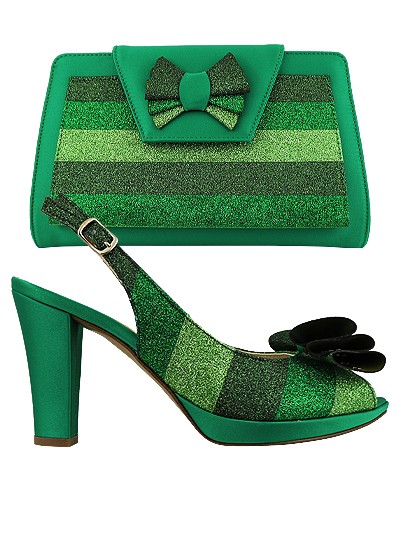 EDS1337 - Green Enzo di Roma Shoe & Bag