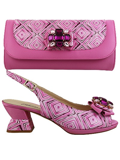 MTB219 - Baby Pink Leather Marta Fabi Shoes & Bag