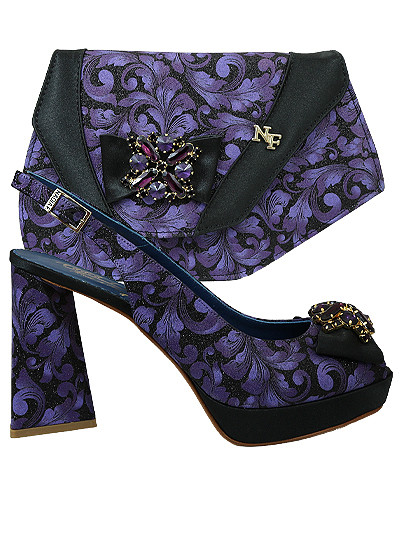 NFI551 - Violet Nadia Ferri Shoes & Bag