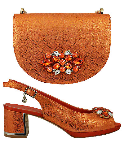 MTB360 - Orange Leather Marta Fabi Shoes & Bag