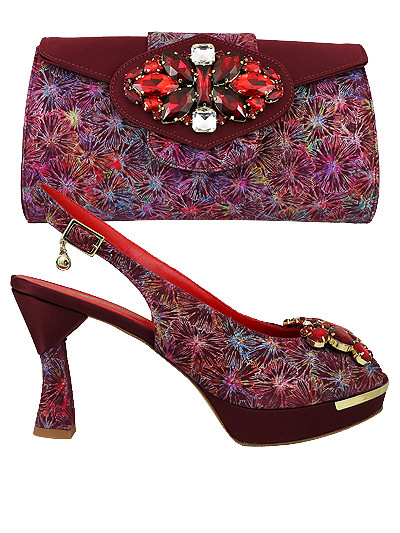 MTB414 - Wine Leather Marta Fabi Shoes & Bag