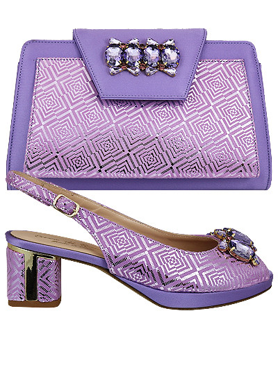 EDS1746 - Lilac Enzo di Roma Shoe & Bag