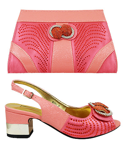 BLS801 - Coral Bellissimo Shoes & Bag