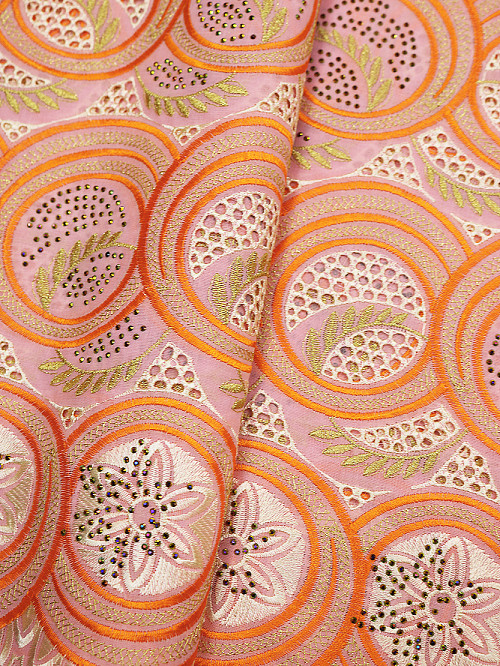 SLV597 - Perforated Voile Lace