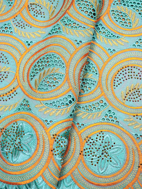 SLV597 - Perforated Voile Lace