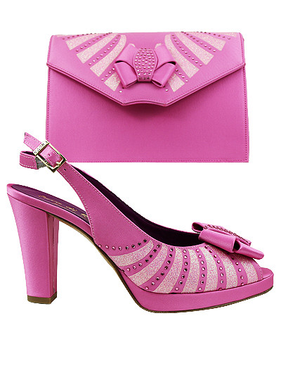EDS1858 - Baby Pink Enzo di Roma Shoe & Bag