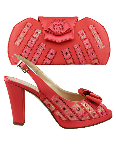 EDS1855 - Coral Enzo di Roma Shoe & Bag