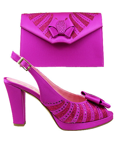 EDS1848 - Fuchsia Enzo di Roma Shoe & Bag