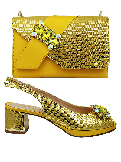 EDS1793 -Enzo Yellow Enzo di Roma Shoe & Bag