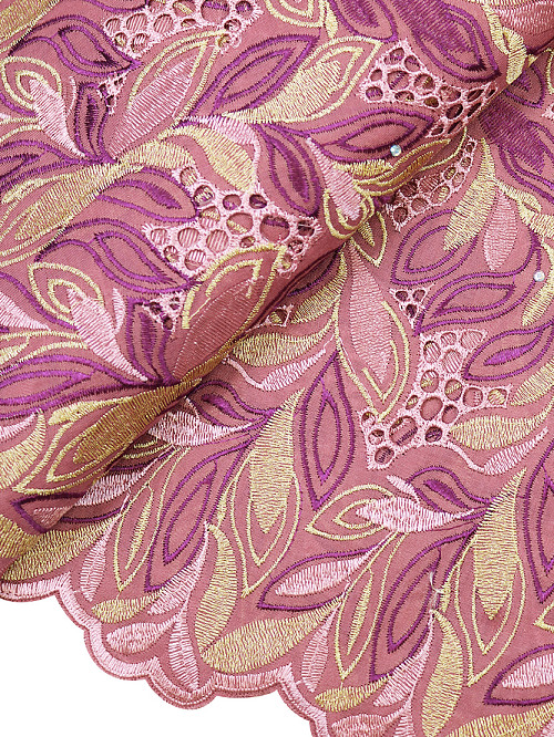 SLV611 - Perforated Voile Lace