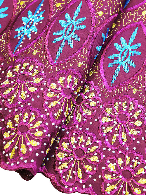 SLV613 - Perforated Voile Lace