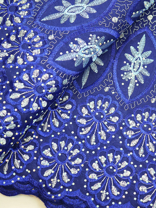 SLV613 - Perforated Voile Lace
