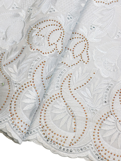 SLV615 - Perforated Voile Lace