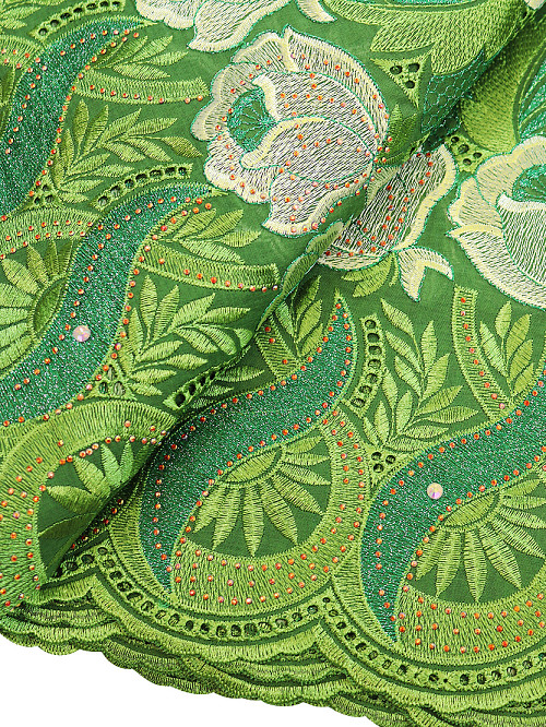 SLV615 - Perforated Voile Lace