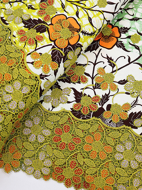 VLE364 - Vlisco Applique Lace