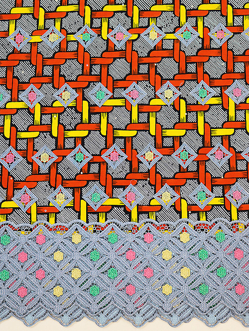 VLE366 - Vlisco Applique Lace