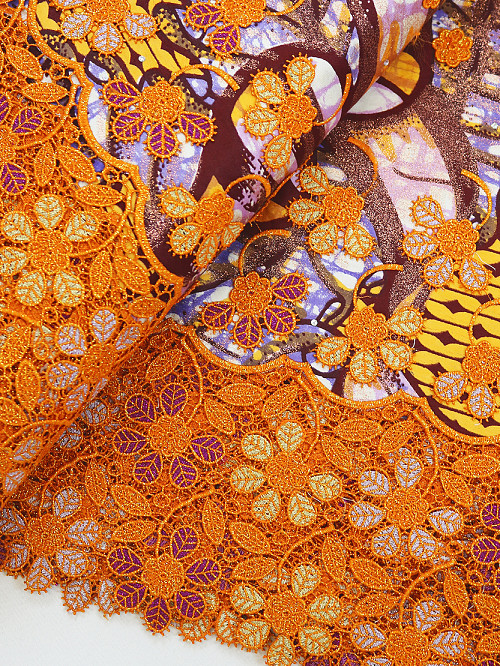 VLE370 - Vlisco Applique Lace