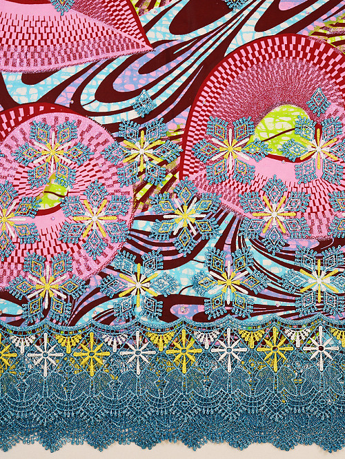 VLE373 - Vlisco Applique Lace