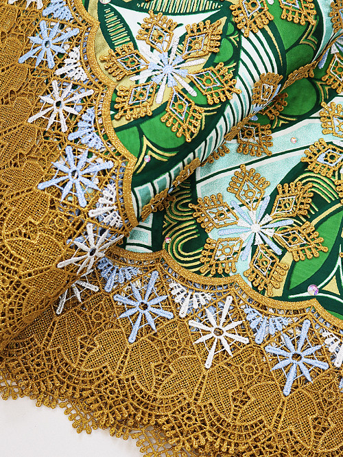 VLE374 - Vlisco Applique Lace