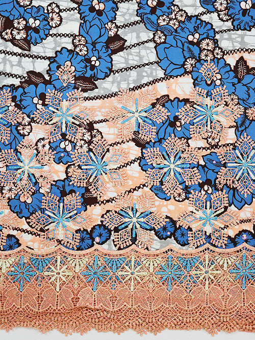 VLE375 - Vlisco Applique Lace