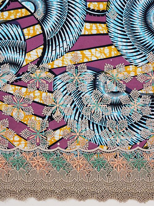 VLE376 - Vlisco Applique Lace