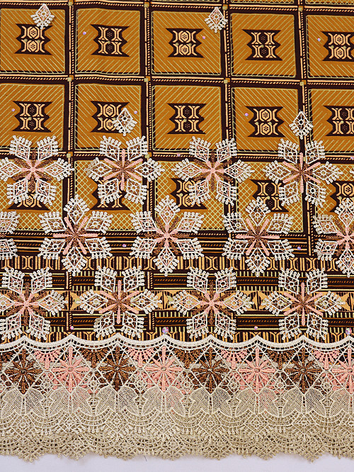 VLE377 - Vlisco Applique Lace