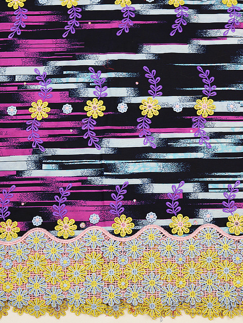 VLE378 - Vlisco Applique Lace