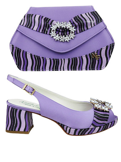 NFI615 - Lilac Nadia Ferri Shoes & Bag