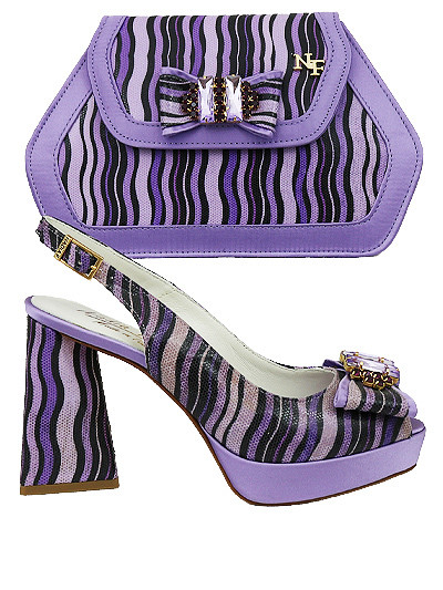 NFI627 - Lilac Nadia Ferri Shoes & Bag