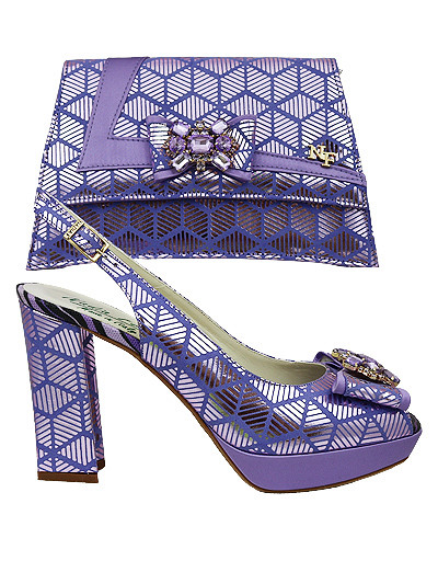NFI605 - Lilac Nadia Ferri Shoes & Bag