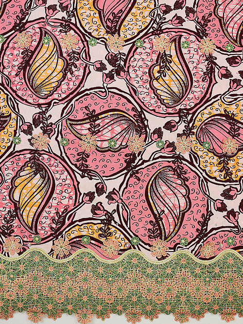 VLE391 - Vlisco Applique Lace