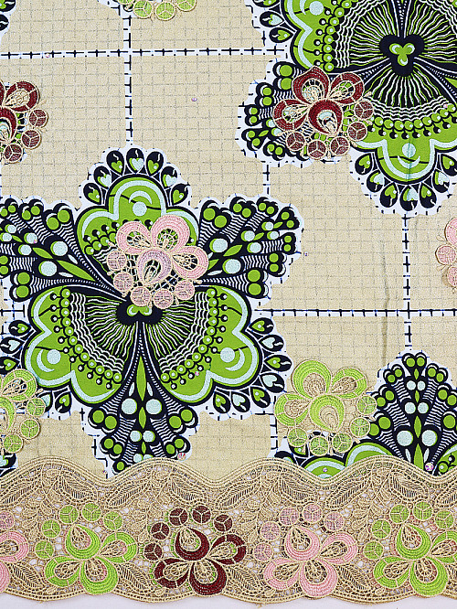 VLE392 - Vlisco Applique Lace