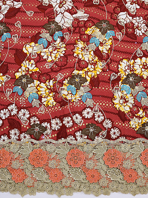 VLE397 - Vlisco Applique Lace