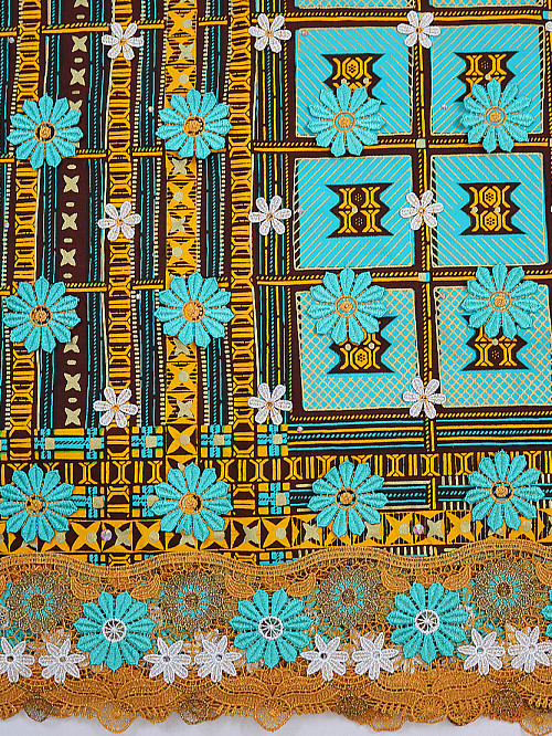 VLE407 - Vlisco Applique Lace