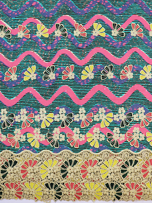 VLE421 - Vlisco Applique Lace