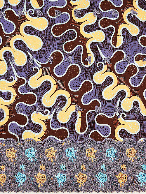 VLE428 - Vlisco Applique Lace