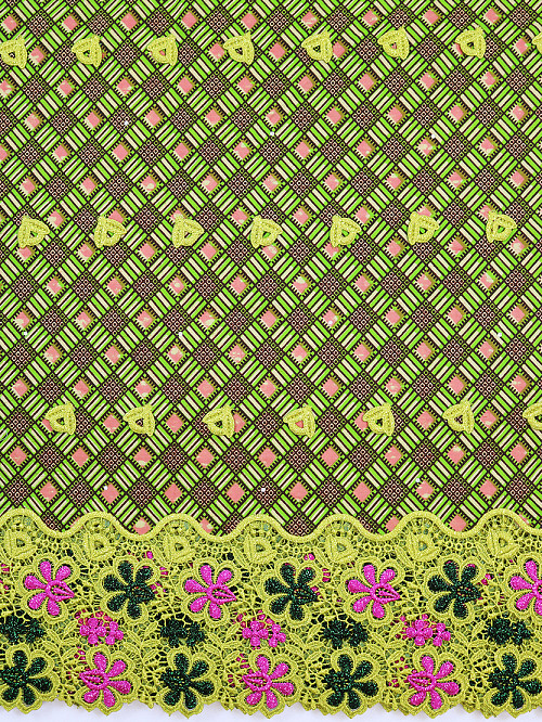 VLE432 - Vlisco Applique Lace